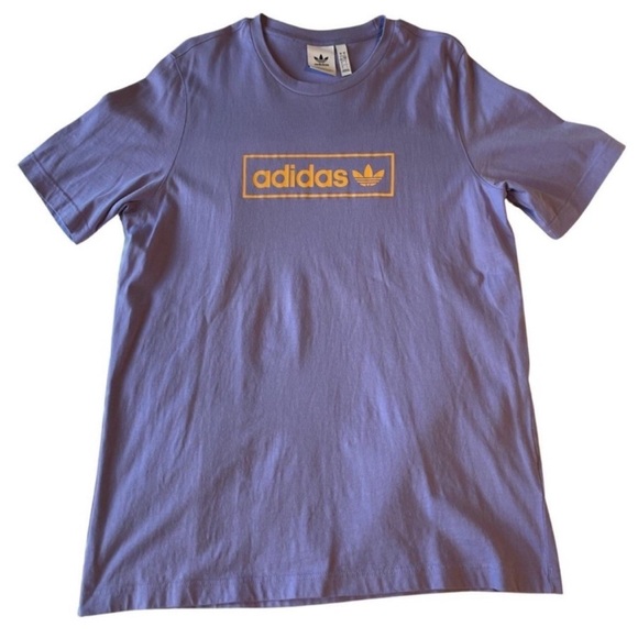 Adidas Originals 'Summer Club' Linear Logo Oversized T-Shirt in Lilac - Picture 3 of 5